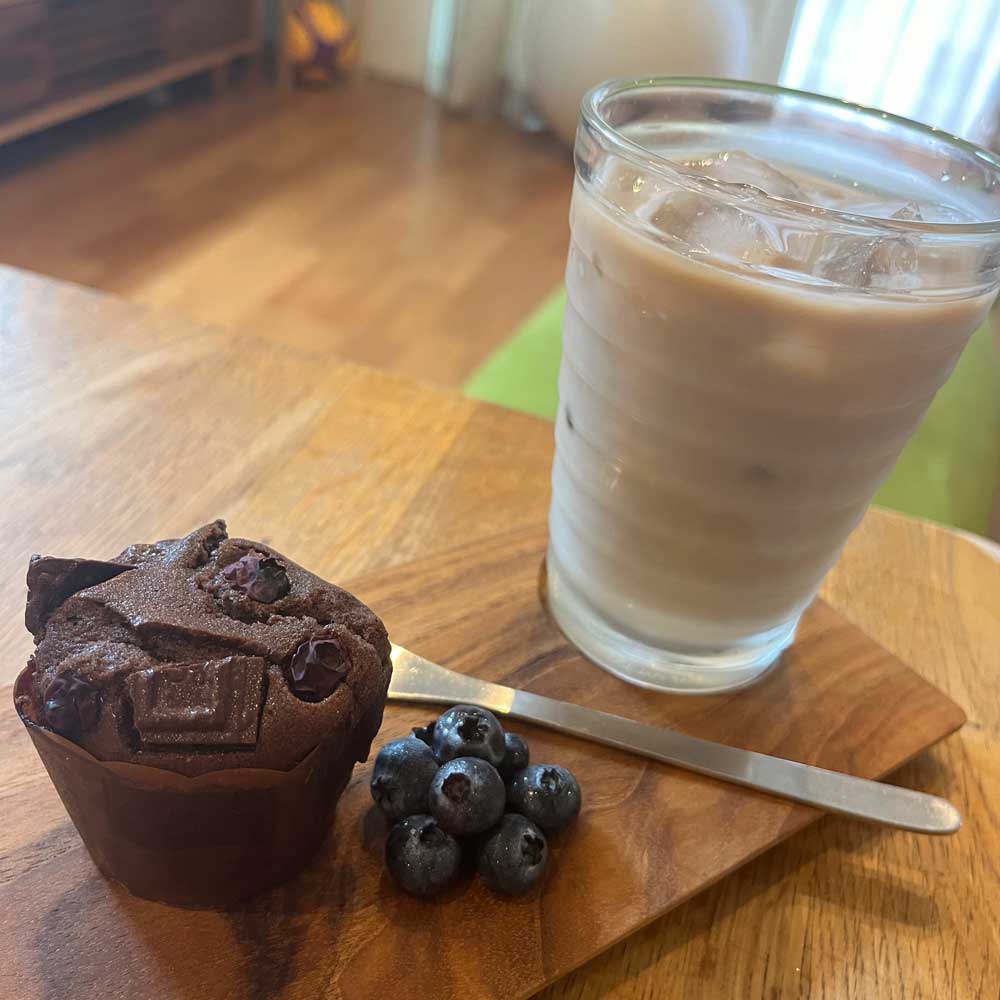 チョコブルーベリーマフィン