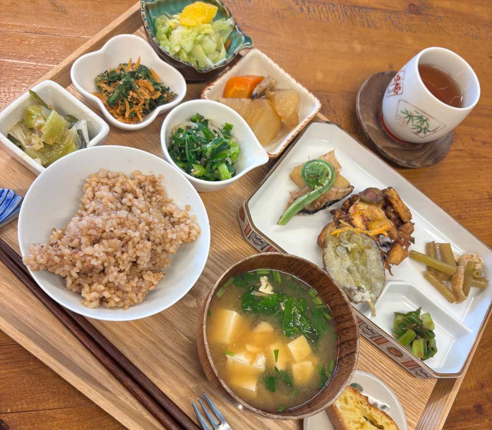 真澄屋の無農薬有機野菜使用おおきなかぶランチ