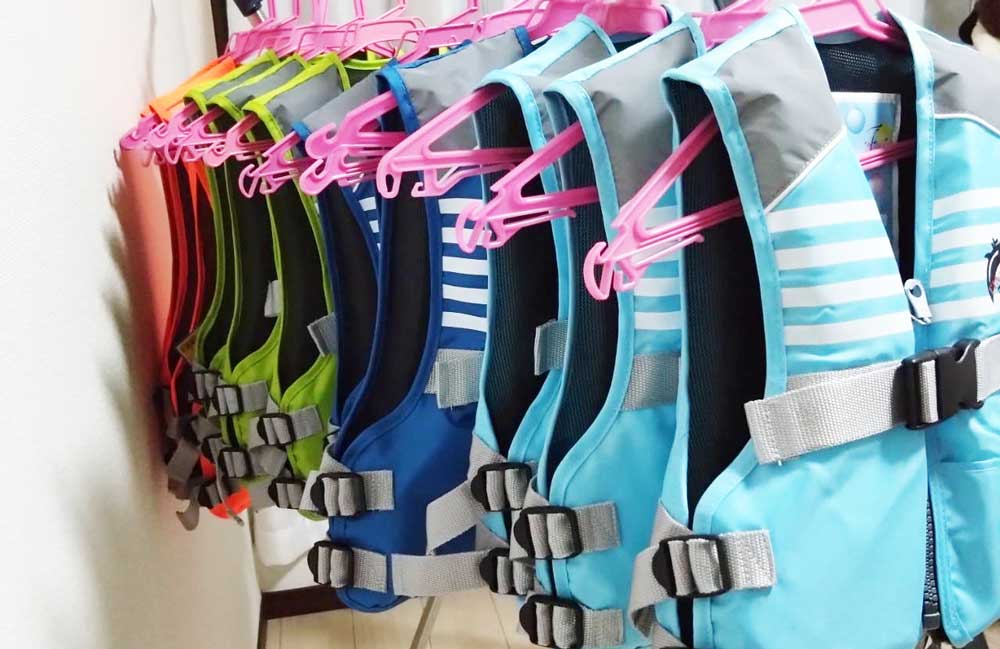 【水難事故防止】学校の水泳授業代替・ライフジャケットレンタルのAQUA SALUS：レンタル用ライフジャケット