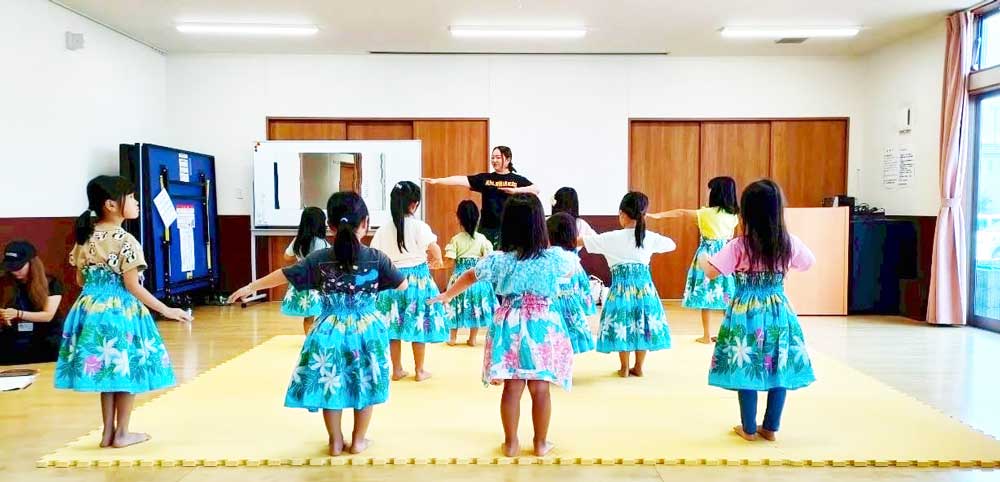 【フラダンス教室】リコプア流山：ケイキクラス（キッズ）レッスン風景