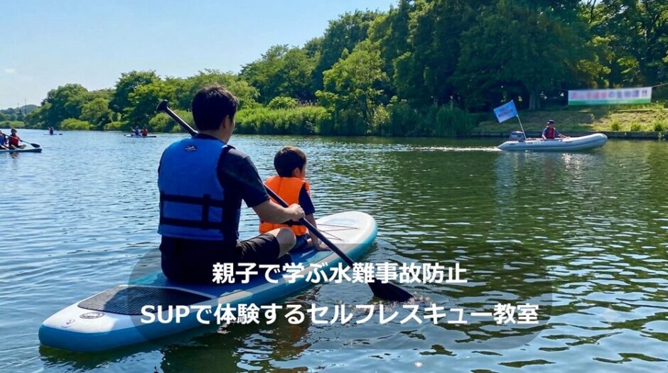 【流山】親子で学ぶ水難事故防止｜SUPで体験するセルフレスキュー教室