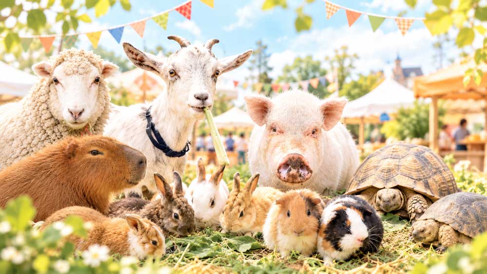 FAN FUN Market同会場に来る予定の動物達 by まちの動物園
